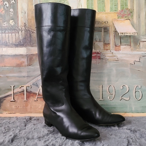 Escada Shoes - ESCADA Knee High Leather Boots